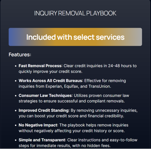INQUIRY REMOVAL PLAYBOOK